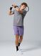 Graues Sport-T-Shirt ALTAVIA COURT aus technischem Material_1
