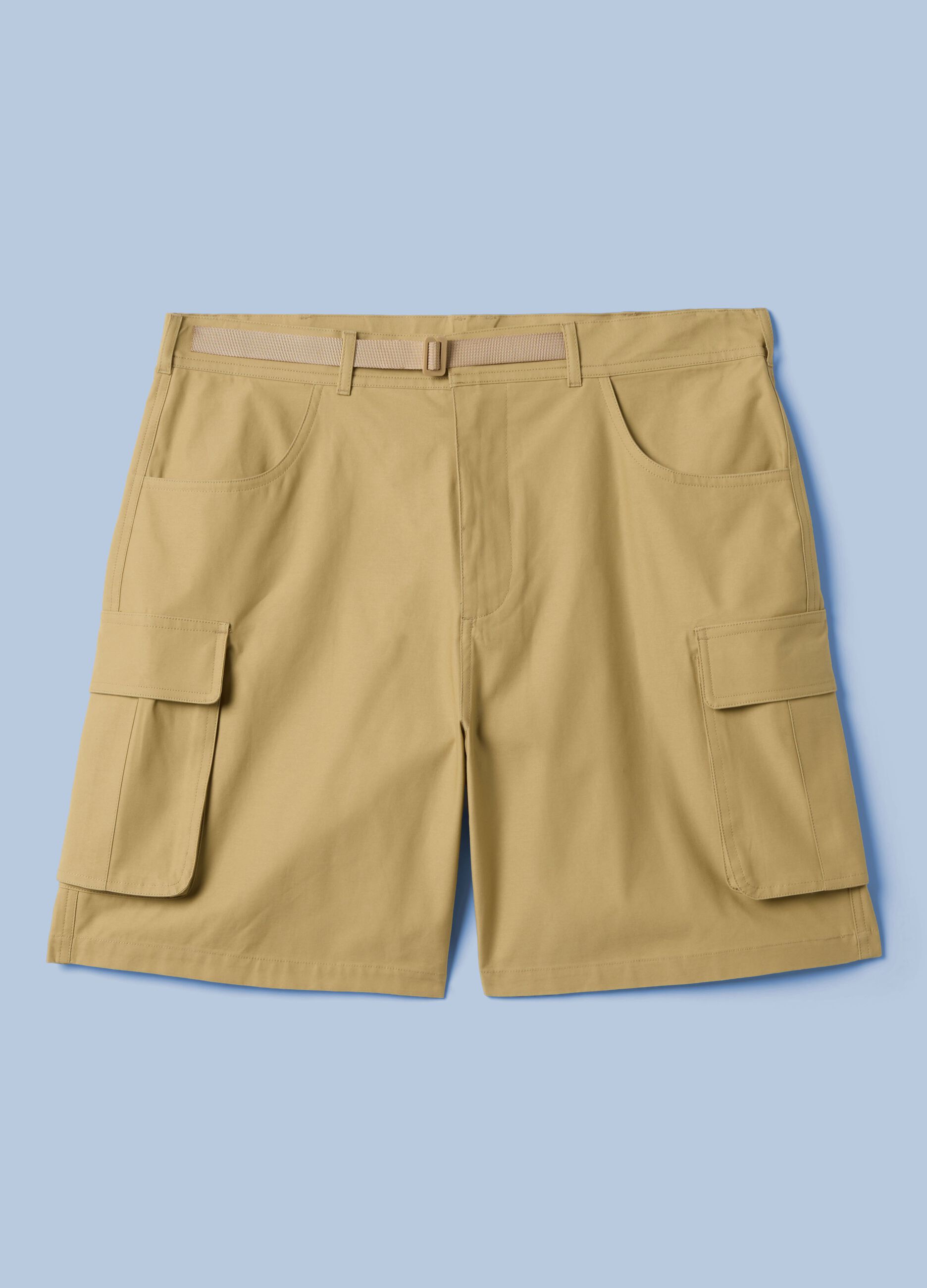 Bermuda cargo ALTAVIA SAILING beige en pur coton