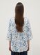 White floral stretch cotton blouse, regular fit_3