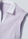 Violettes &auml;rmelloses ALTAVIA COURT Poloshirt aus Stretch-Baumwolle mit klassischem Kragen_5
