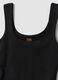 Schwarzes, figurbetontes Tanktop aus Stretch-Baumwolle_6