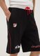 Black cotton-blend sports shorts, regular fit_3