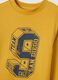Jersey infantil de algodón puro amarillo ajuste regular con estampado_2