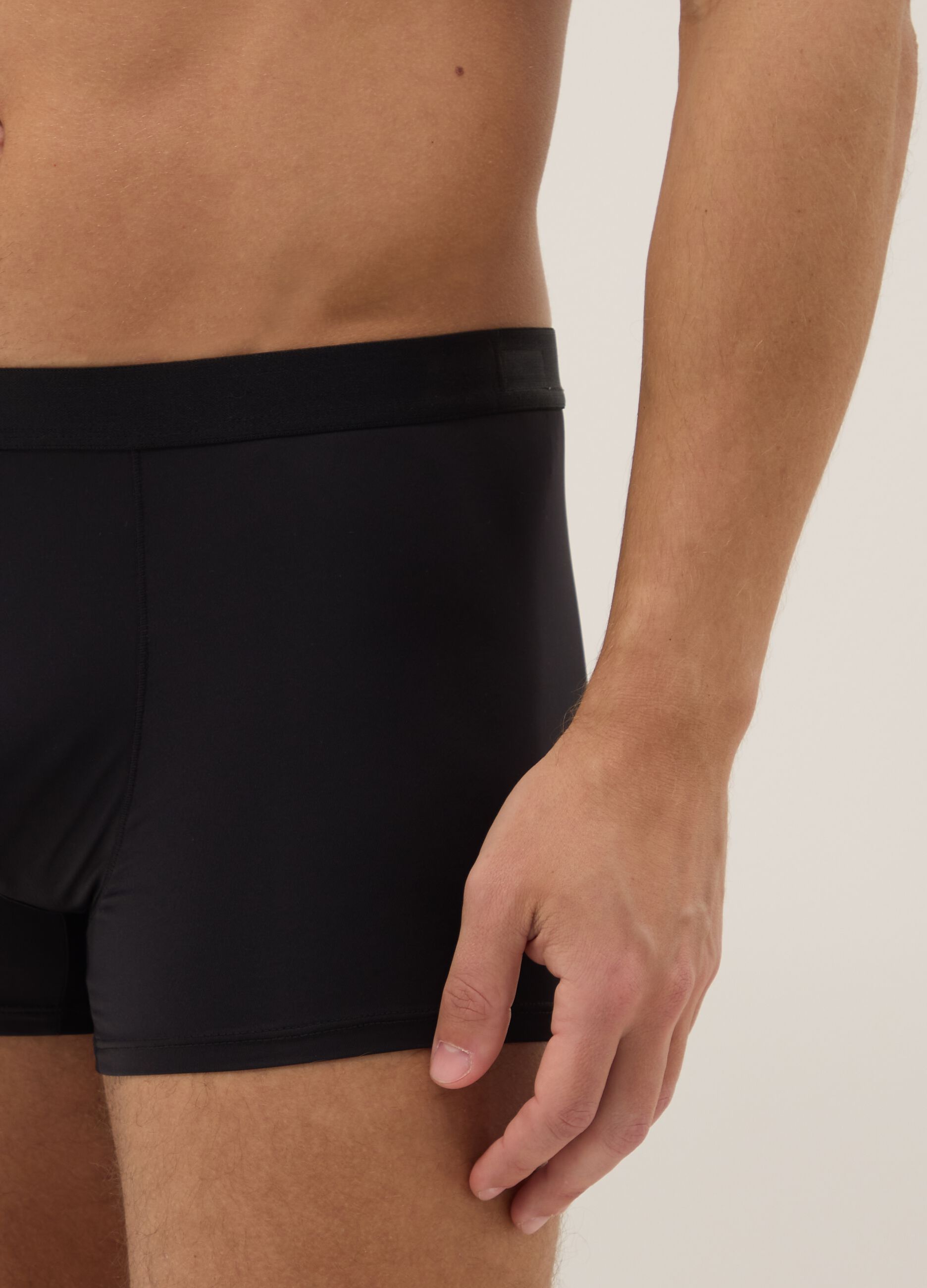 3-pack black stretch regular-fit boxer shorts