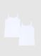 Zweierpack M&auml;dchenunterhemden aus wei&szlig;em Stretch-Baumwollstoff im regular Fit_1