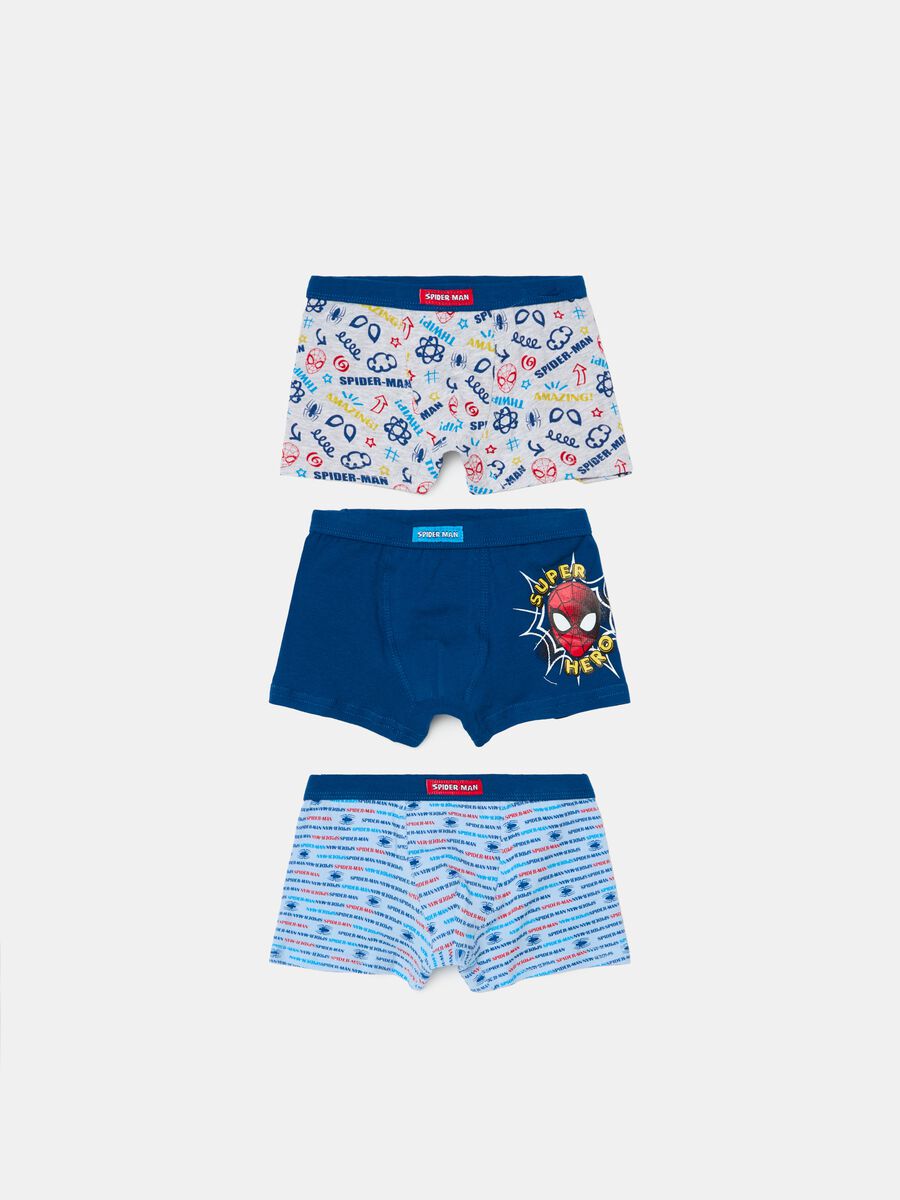 Three-pair pack boxer shorts with Spider-Man print_0