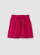Pink 100% cotton shorts, regular fit_4