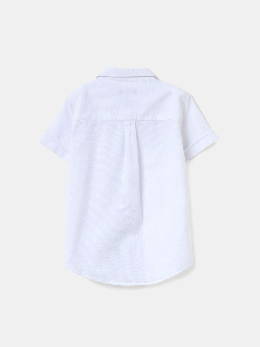 Camisa de algodón texturado de rayas_1