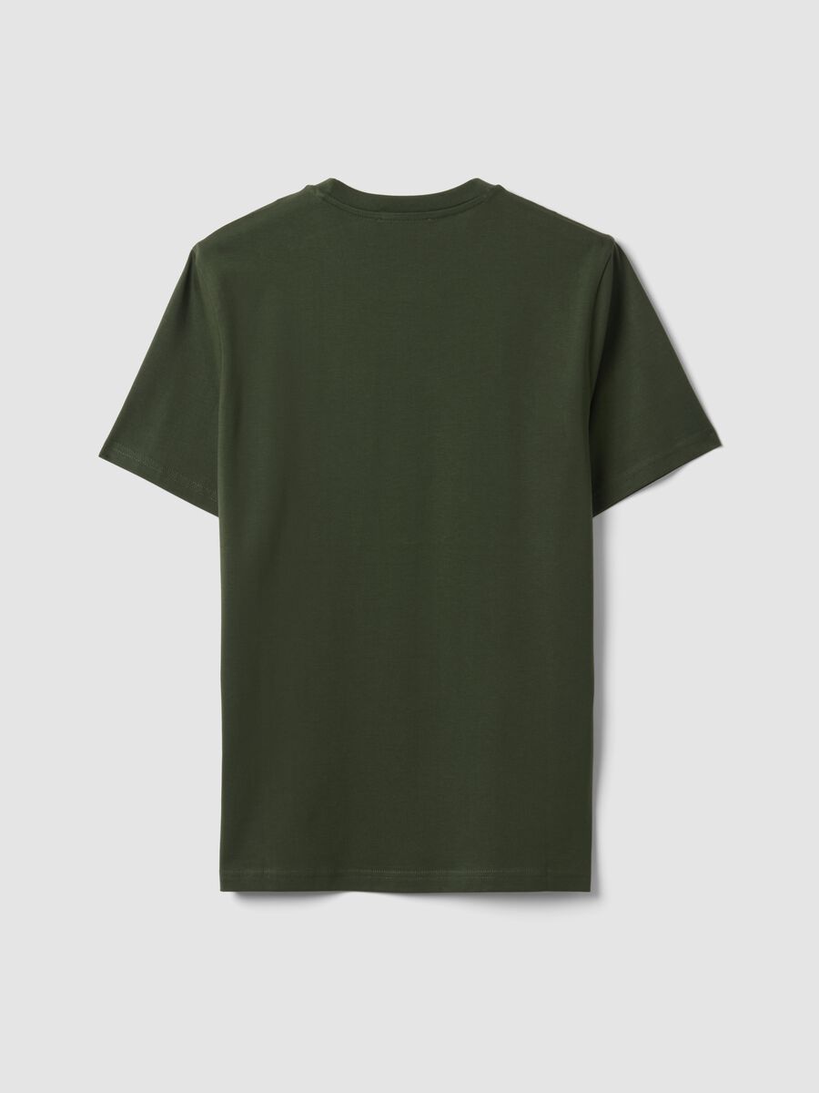 Green Supima Cotton Crew-Neck T-Shirt, Regular Fit_1
