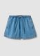 Light blue pure cotton denim shorts_4