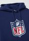 Sudadera con capucha azul de algod&oacute;n mixto con logo NFL_5