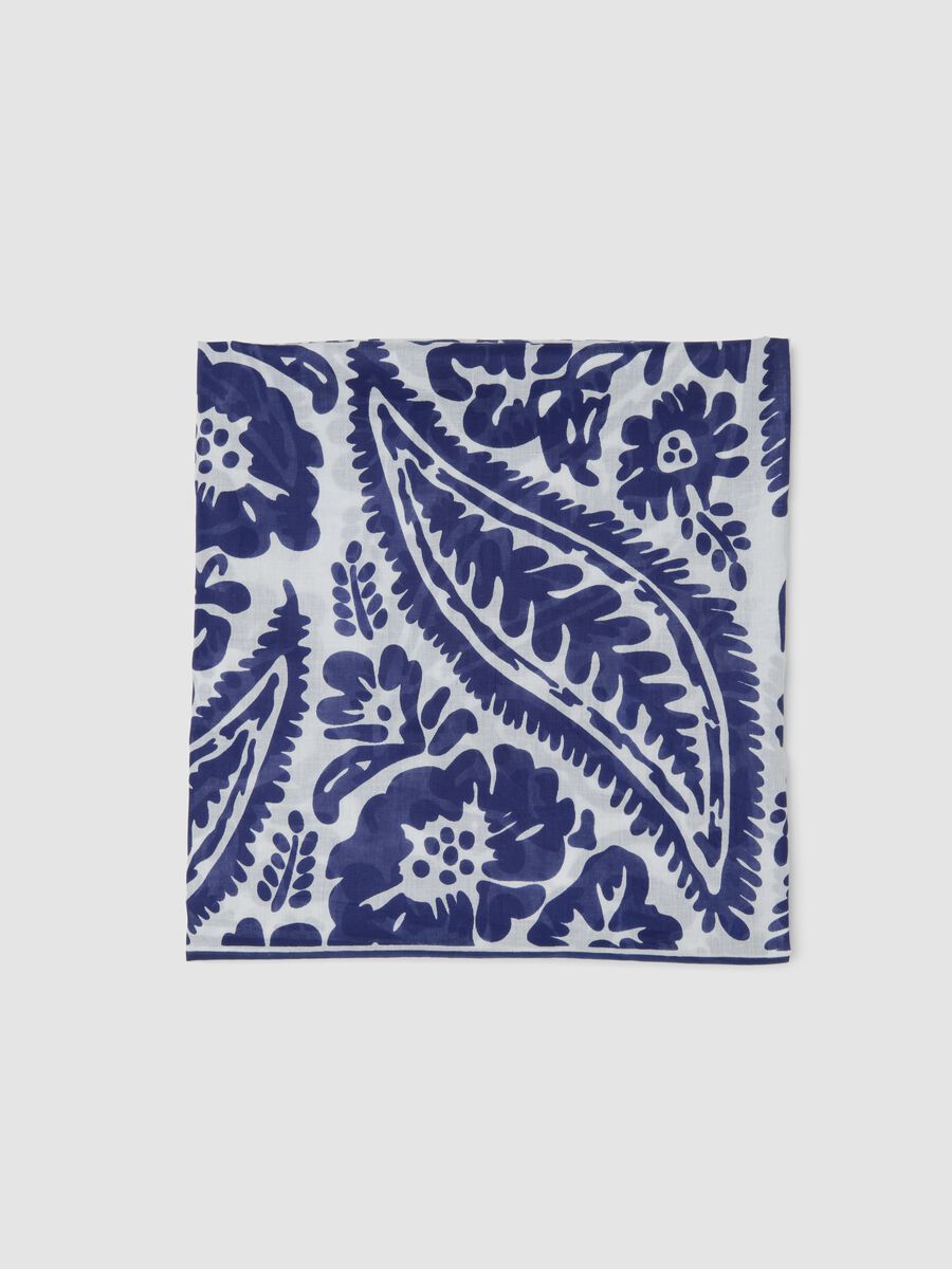 Blue and white pure cotton pareo_2