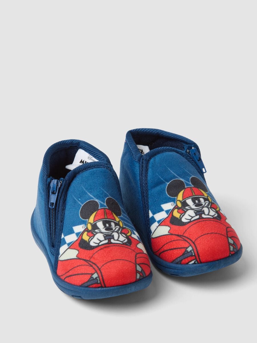 Blaue Mickey & Friends Hausschuhe mit Print f&uuml;r Baby und Kleinkind_2