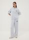 Grey stretch viscose jersey hoodie_1