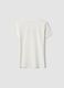 White pure cotton boy's t-shirt regular fit with print_4