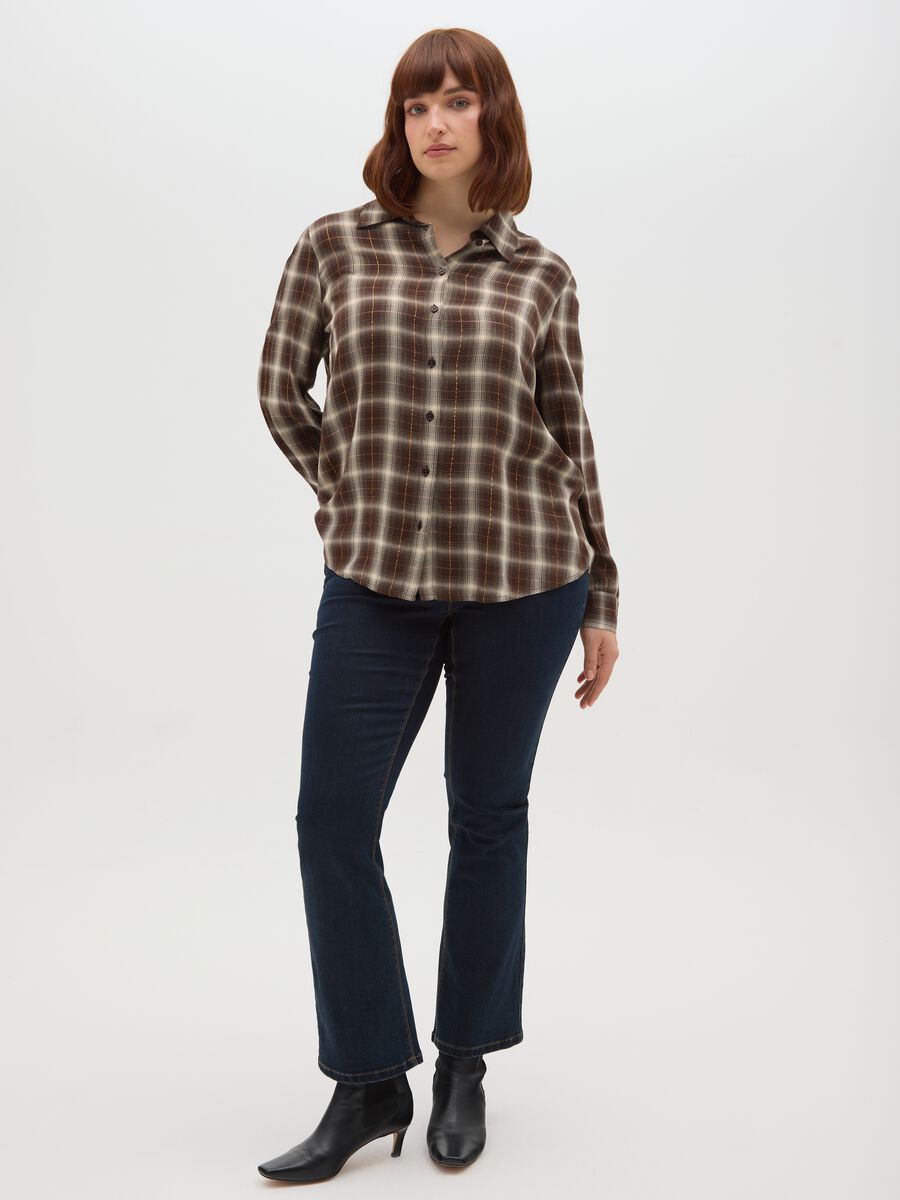 Multicolour Plaid Regular Fit Shirt_1