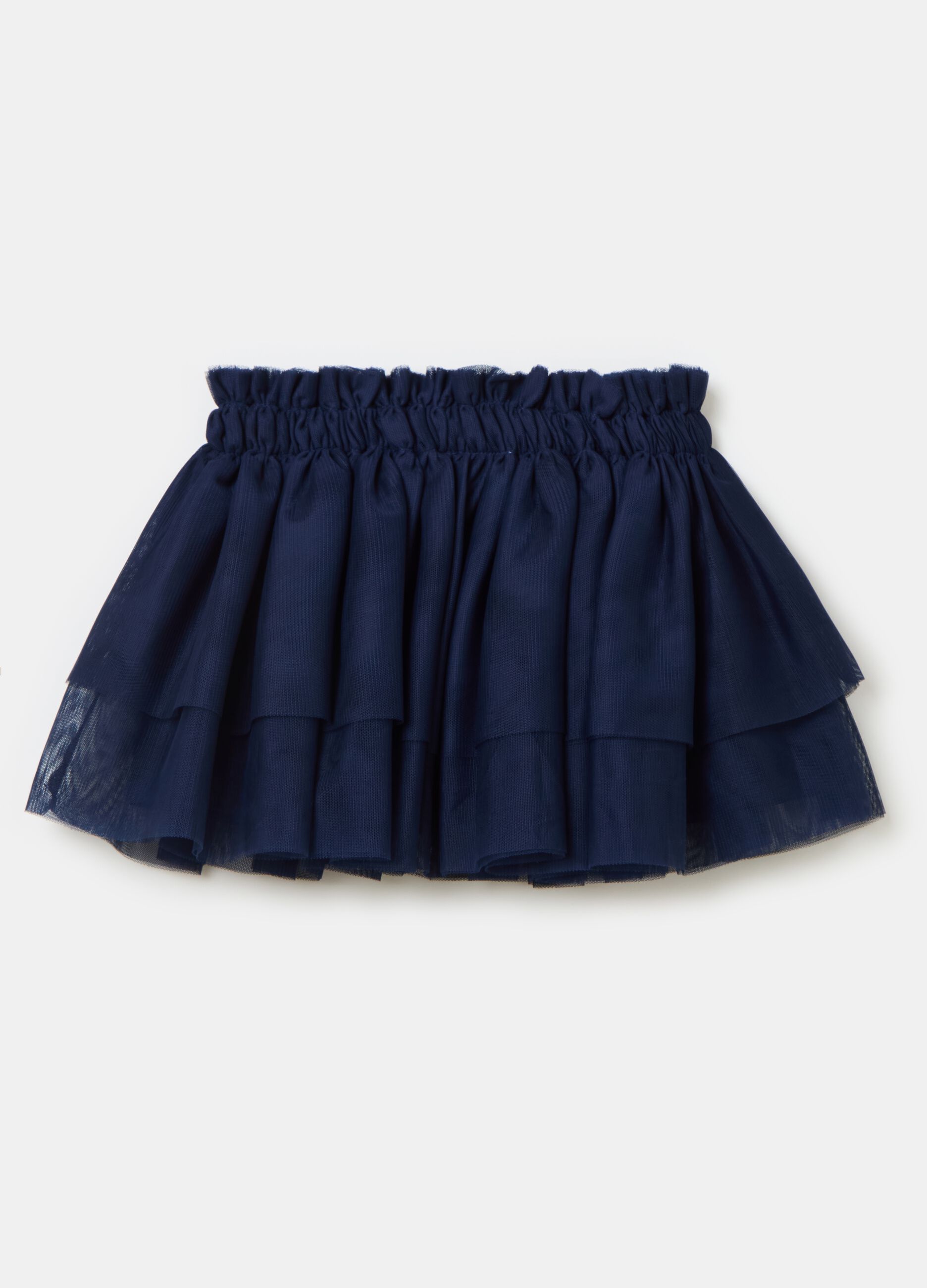 Tulle skirt with flounce