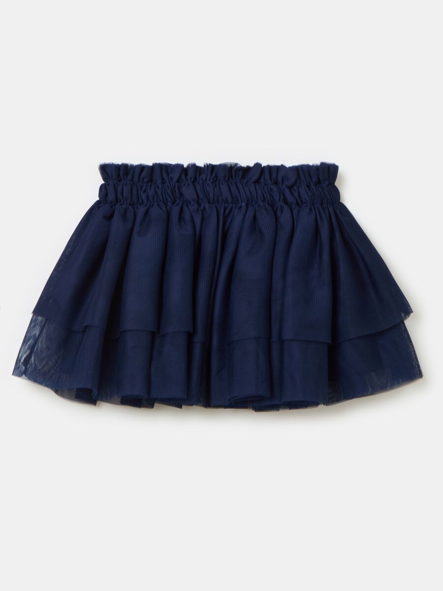 Tulle skirt with flounce_0