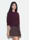 Purple stretch wool crew-neck jumper, oversized fit_1