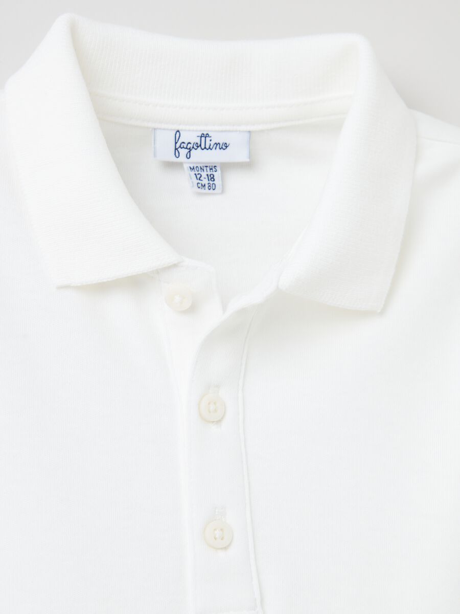Long-sleeved polo shirt in cotton interlock_2