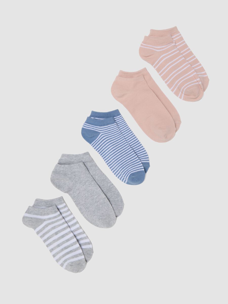 Pack of five pink organic cotton socks_0