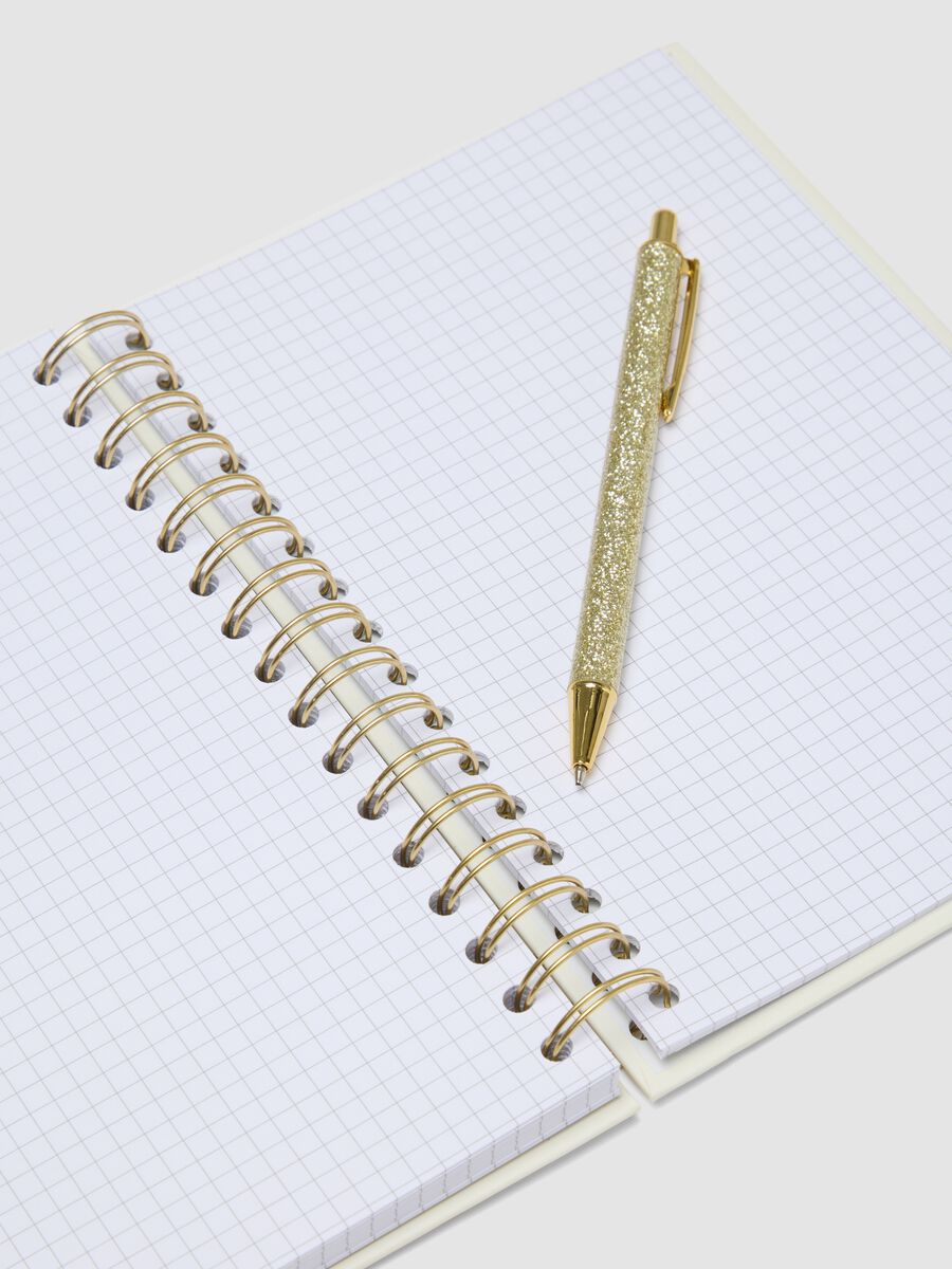 Multicolour notebook with glitter pen_2