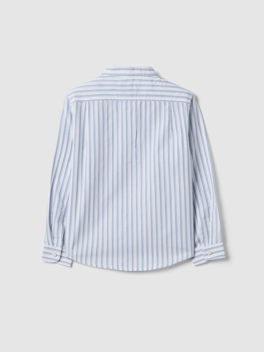 Boys' multicolour striped pure cotton shirt in regular fit_1