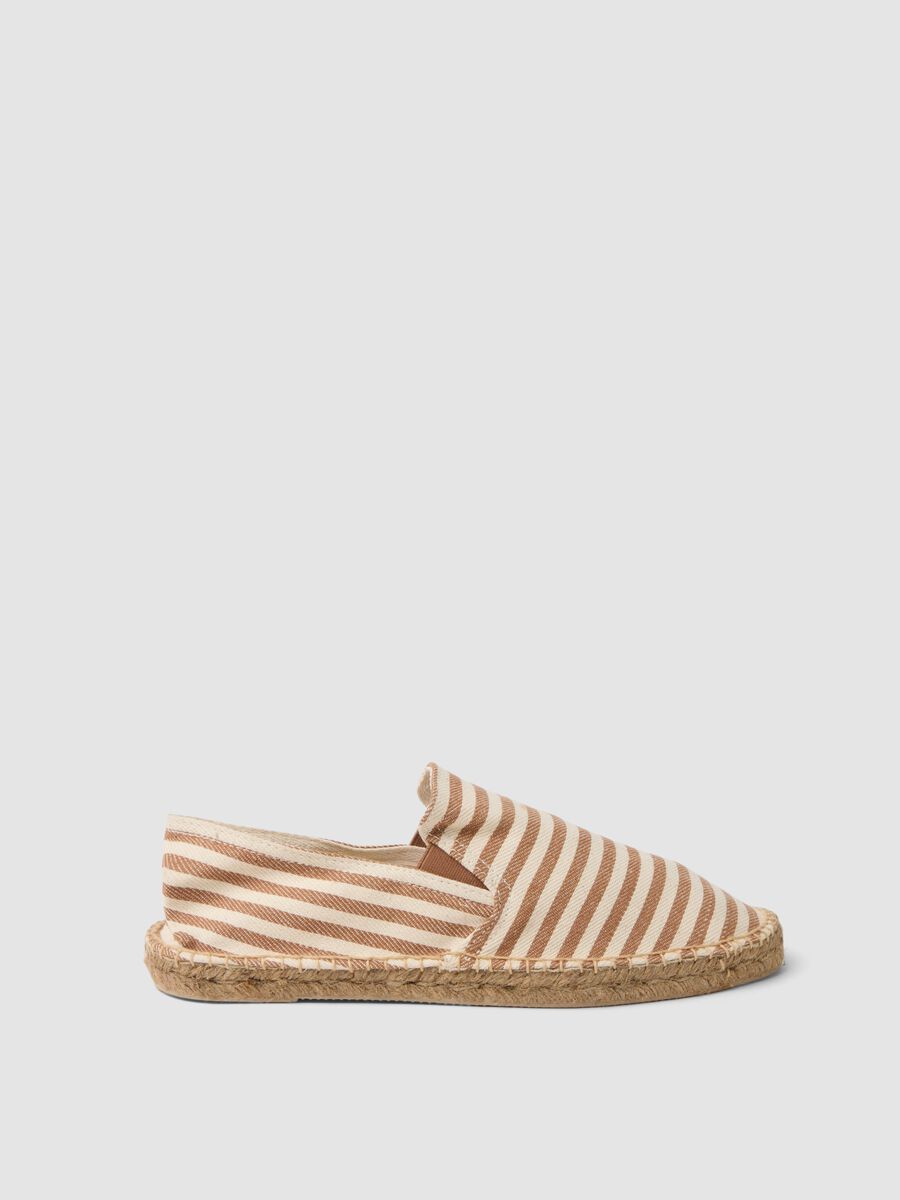 Blue striped espadrilles_0