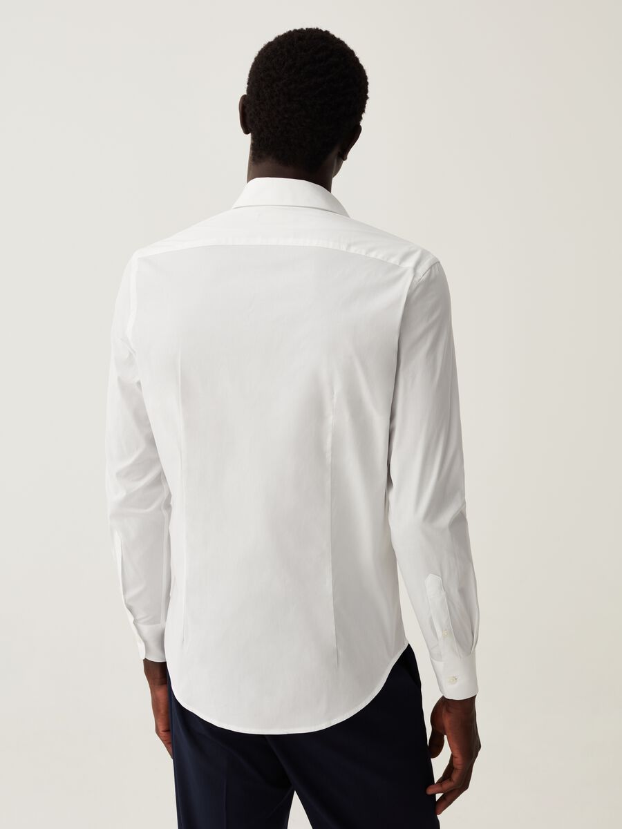 Slim-fit, stretch cotton shirt_2