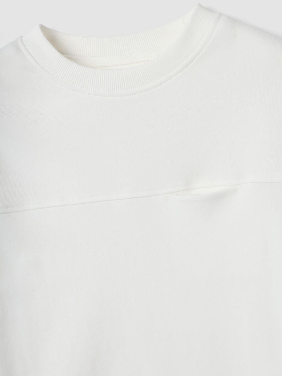 White organic cotton crew-neck T-shirt_2