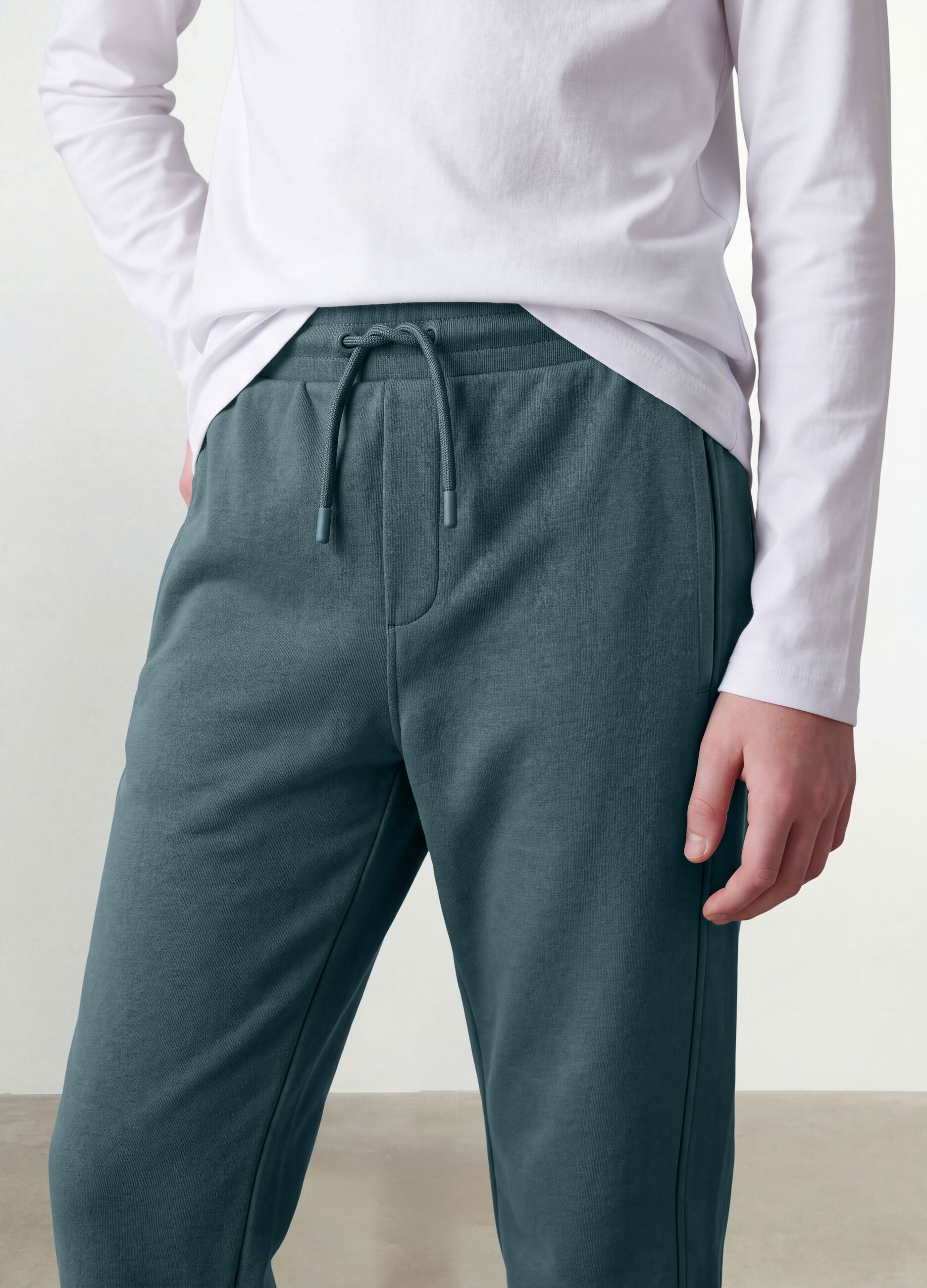 Blaue Jogginghose aus Bio-Baumwolle
