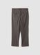 Pantaloni chino grigi in twill di cotone elasticizzato regular tapered fit_7