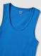 Blue pure cotton vest top_1