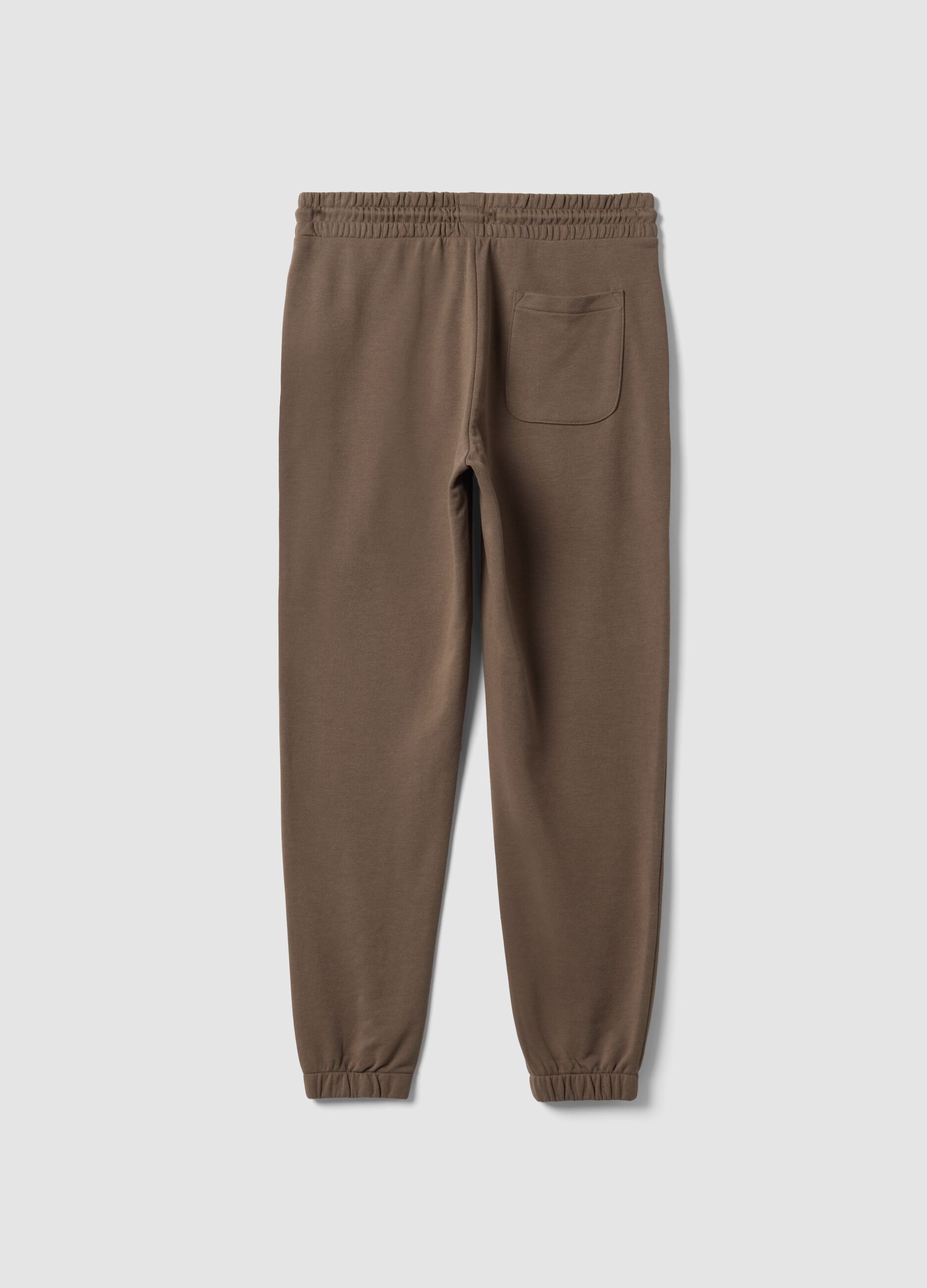Braune Joggerhose aus Baumwollmix, Regular Fit