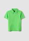 Boys' Green Stretch Cotton Polo Regular Fit_0