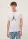 Wei&szlig;es T-Shirt mit Paul-Frank-Print aus reiner Baumwolle, Regular Fit_1