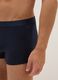 Tripack boxers masculinos em algod&atilde;o el&aacute;stico azul ajuste regular_3