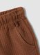Brown shorts in pure cotton_2
