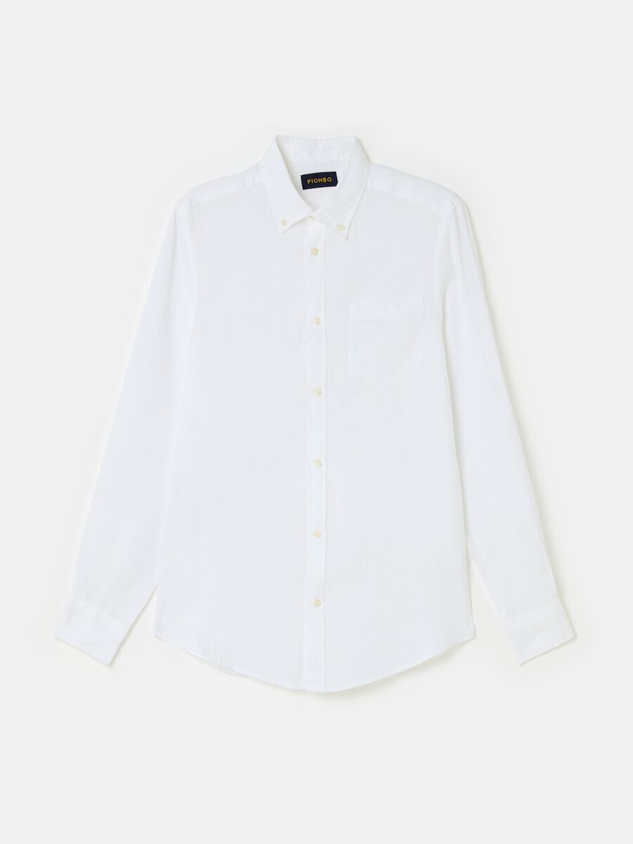 Linen shirt with pocket_3