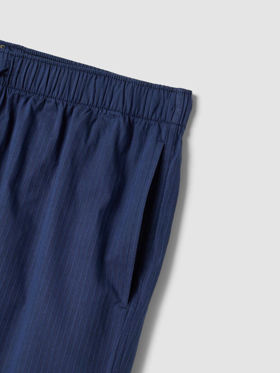 Cal&ccedil;as de pijama azuis em puro algod&atilde;o org&acirc;nico_1
