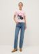 Pink pure cotton T-shirt regular fit with Kuromi print_1