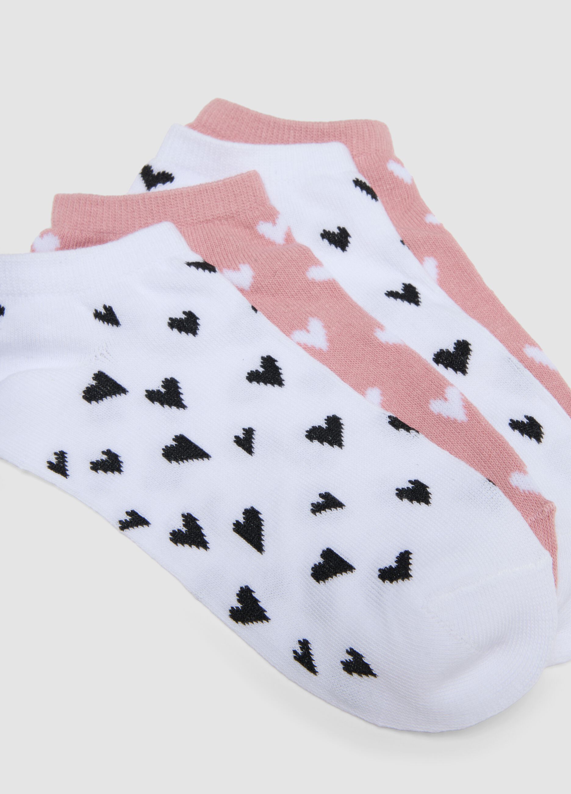 Pack of seven pink organic cotton socks