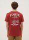 Red pure cotton regular-fit T-shirt with print_3