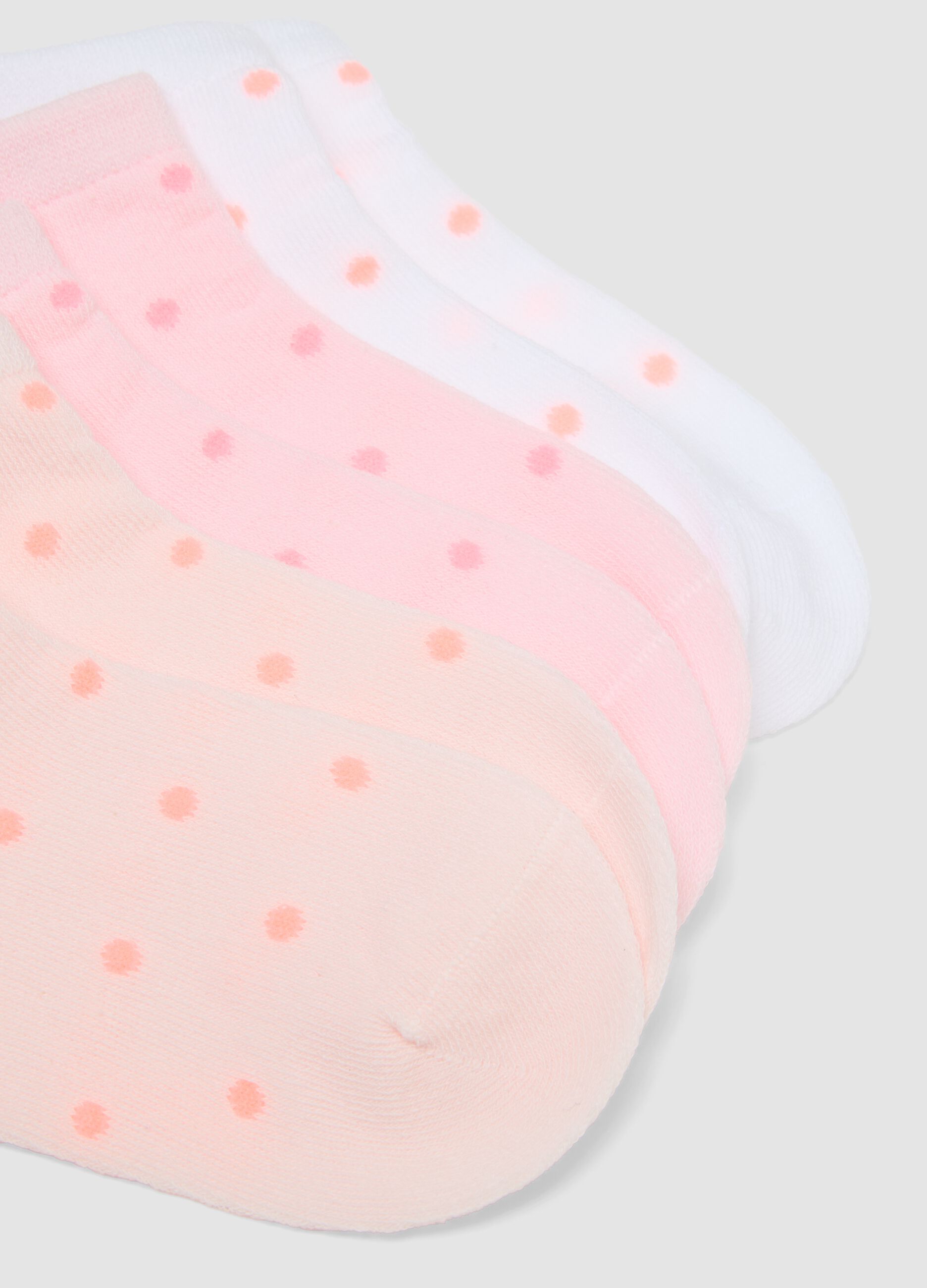 Girls&rsquo; Multicolour Organic Cotton-Blend Ankle Socks Multipack