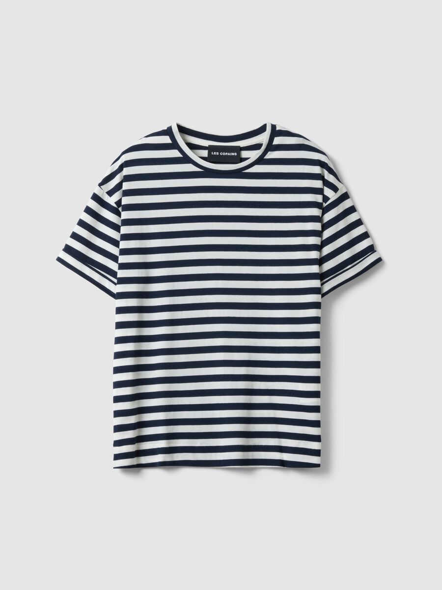 Multicolour striped cotton t-shirt regular fit_0