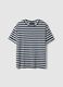 Multicolour striped cotton t-shirt regular fit_4