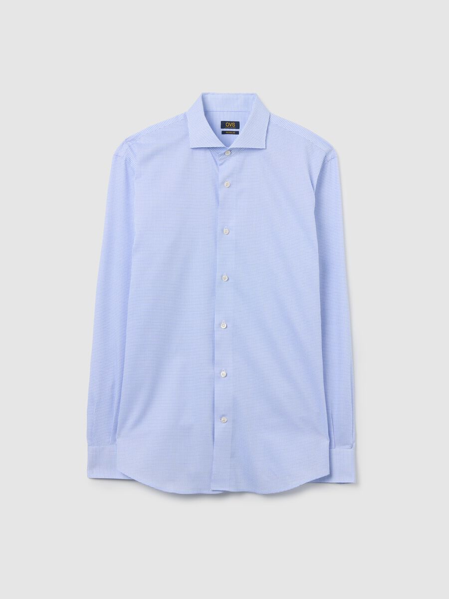 Light blue long-sleeve twill cotton shirt_4