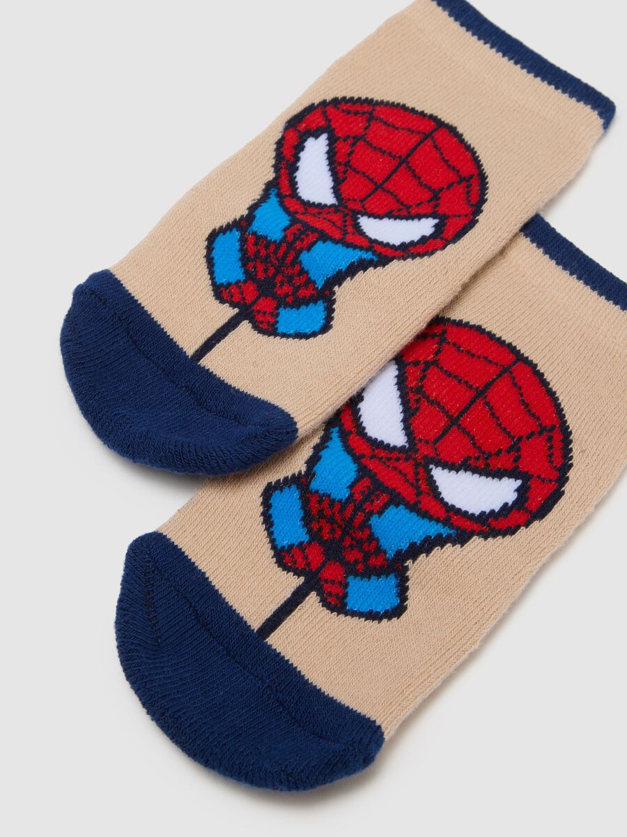 Multi-colour infant socks twin pack in regular fit cotton blend_2