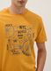 Oranges T-Shirt aus reiner Baumwolle mit Frontprint, Regular Fit_3