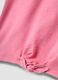 T-shirt rosa de manga curta em algod&atilde;o el&aacute;stico com estampado floral para beb&eacute; menina, corte regular_3